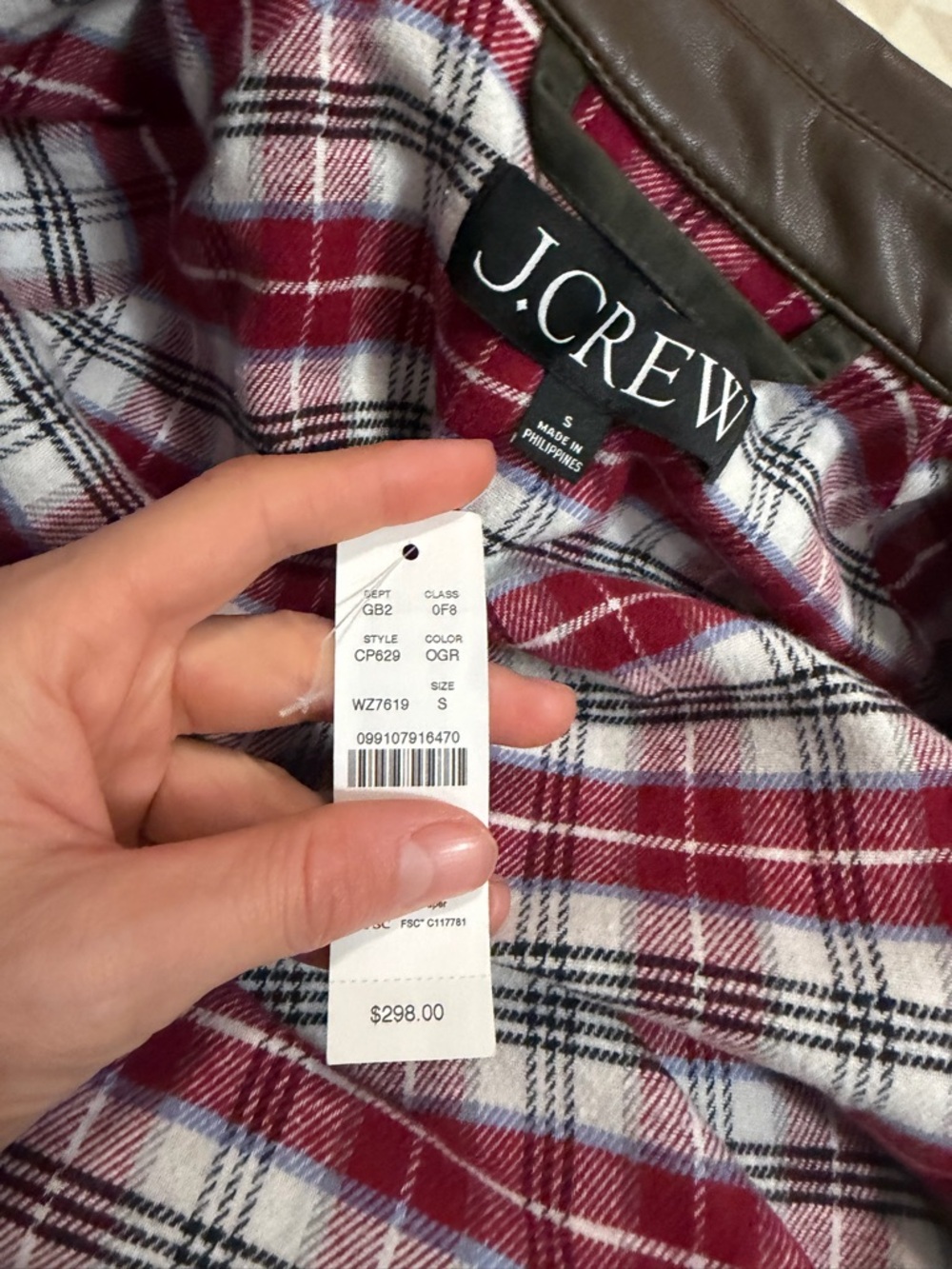 J crew Broken-in Barn Jacket™ with faux-leather collar - Picture 5 of 5